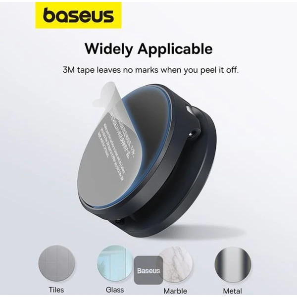 Baseus MagPro magnetický držák na telefon skládací černý - Držáky - Obrázek 4H9R000K01
