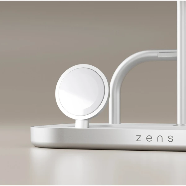 ZENS 4-in-1 MagSafe/Qi2 4v1 nabíjecí stanice (60W) stříbrná - Nabíječky - Obrázek 4I4L000K01