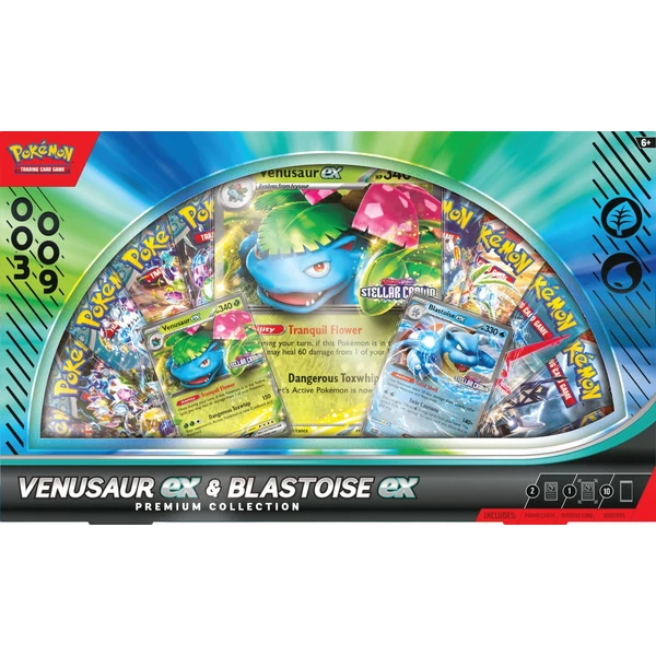 Pokémon TCG: Venusaur ex & Blastoise ex Premium Collection (Smarty Exclusive) - Pokémon karty - Obrázek 4JQH000K01