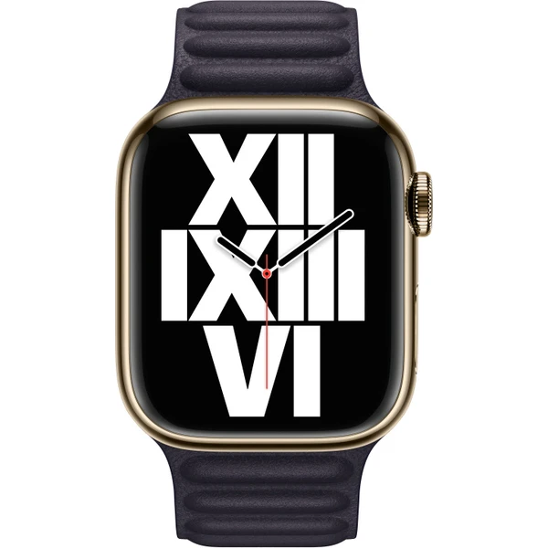 Apple Watch 41/40/38mm inkoustově fialový kožený tah - S/M - Řemínky - Obrázek 4L64700301