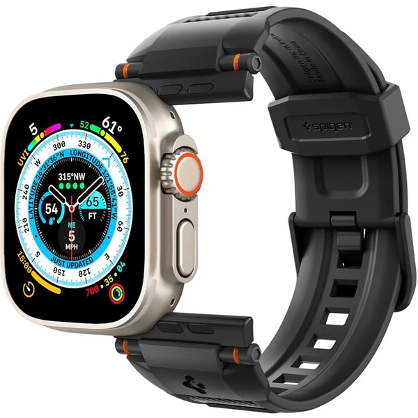Spigen Rugged Ultra Band řemínek Apple Watch 49/46/45/44/42mm matně černý - Řemínky - Obrázek 4LA1000P01