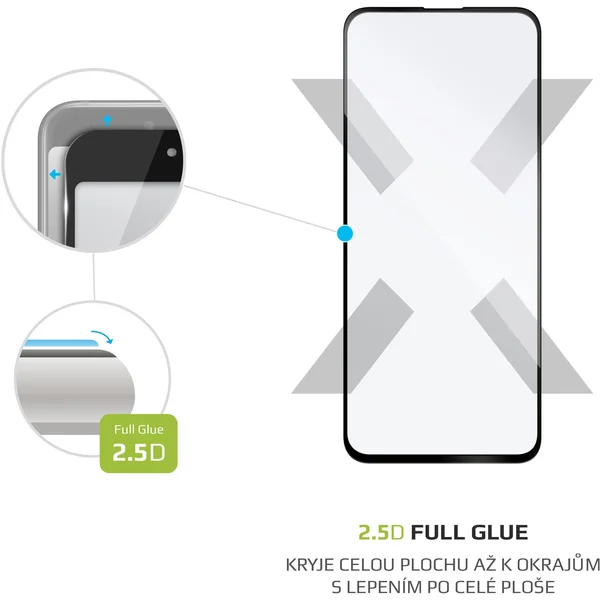 FIXED 2,5D Full-Cover tvrzené sklo 0,33mm Samsung Galaxy A51 černé - Ochranné folie a skla - Obrázek 4M5Q100401