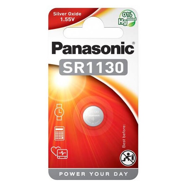 Panasonic SR1130 stříbrooxidová baterie do hodinek (1ks)