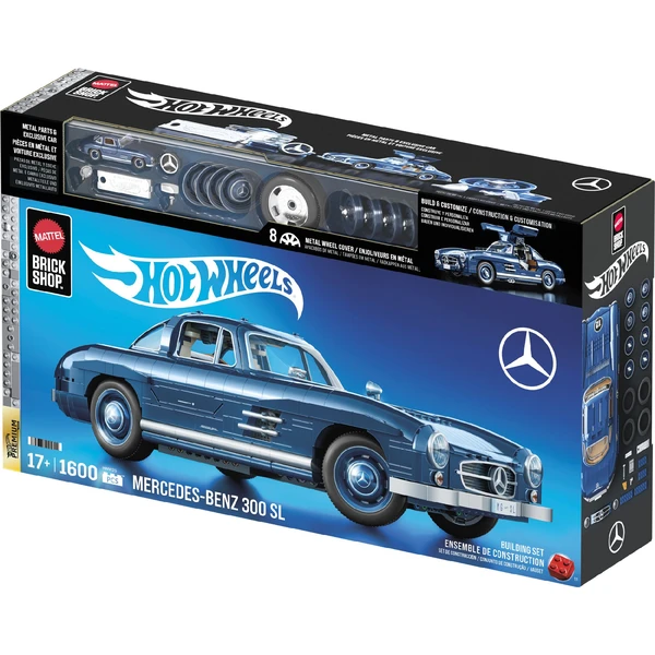 Mattel Brick Shop sestavitelný model Hot Wheels - Mercedes-Benz 300SL (Premium series) - Stavebnice - Obrázek 4MWG000K01