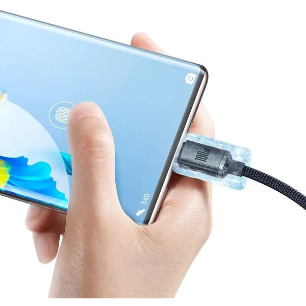 Baseus Crystal Shine USB-A/USB-C napájecí kabel 100W 1,2m černý - Kabely a redukce - Obrázek 4NRL100501