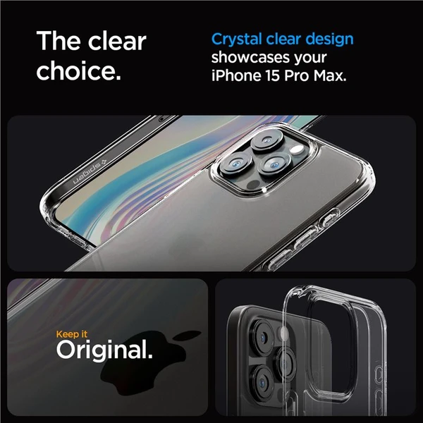 Spigen Ultra Hybrid kryt iPhone 15 Pro Max průhledný - Pouzdra - Obrázek 4NW8000601