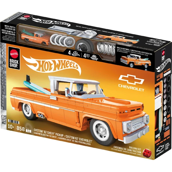 Mattel Brick Shop sestavitelný model Hot Wheels - Custom 62 Chevy Pickup (Elite series) - Stavebnice - Obrázek 4NWG000K01