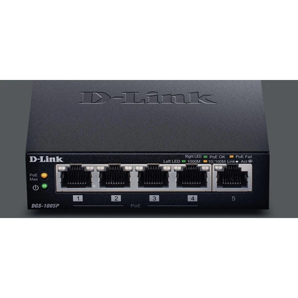 D-Link DGS-1005P PoE+ Switch - Switche - Obrázek 4PCZ000501