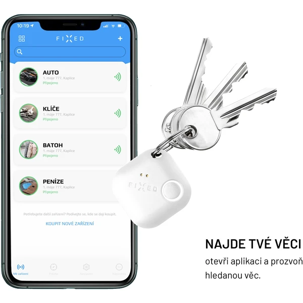 FIXED Smile PRO Smart tracker bílý - Lokátory - Obrázek 4Q95300401