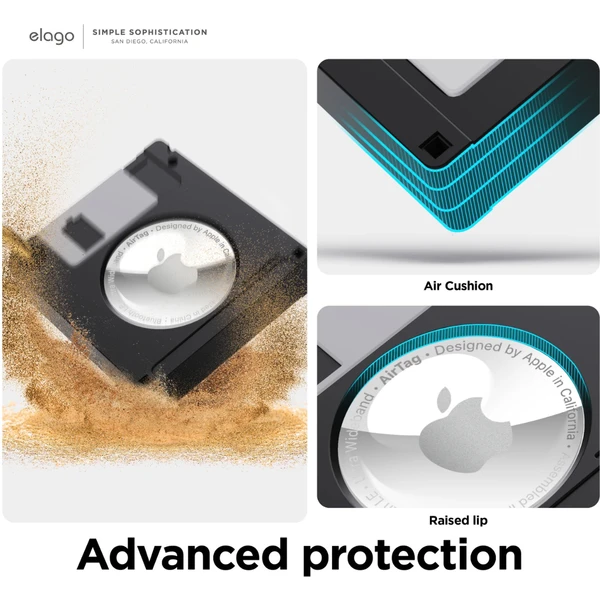 ELAGO Floppy Disk pouzdro pro Apple AirTag černé - Pouzdra - Obrázek 4TEM100501