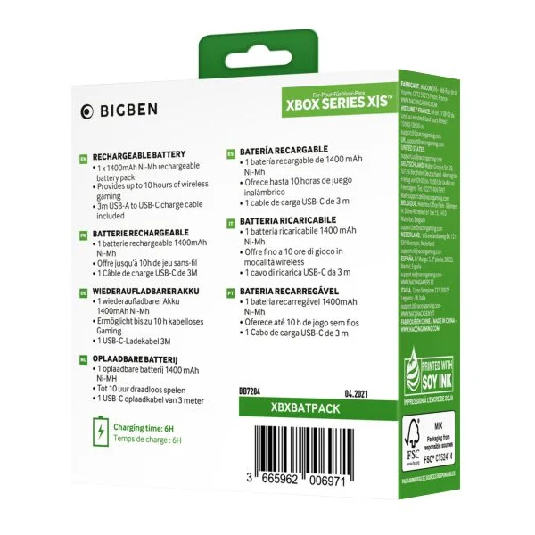 Bigben Battery Pack pro Xbox Series X|S ovladače - Baterie - Obrázek 4TWB300401