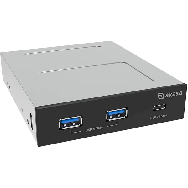 AKASA USB-A hub 3v1 antracitový - USB huby - Obrázek 4VGK000K01