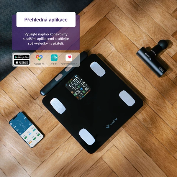 TrueLife FitScale W8 chytrá váha černá - Chytré váhy - Obrázek 4VUL000K01