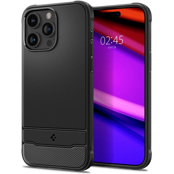 Spigen Rugged Armor MagFit kryt iPhone 15 Pro matně černý