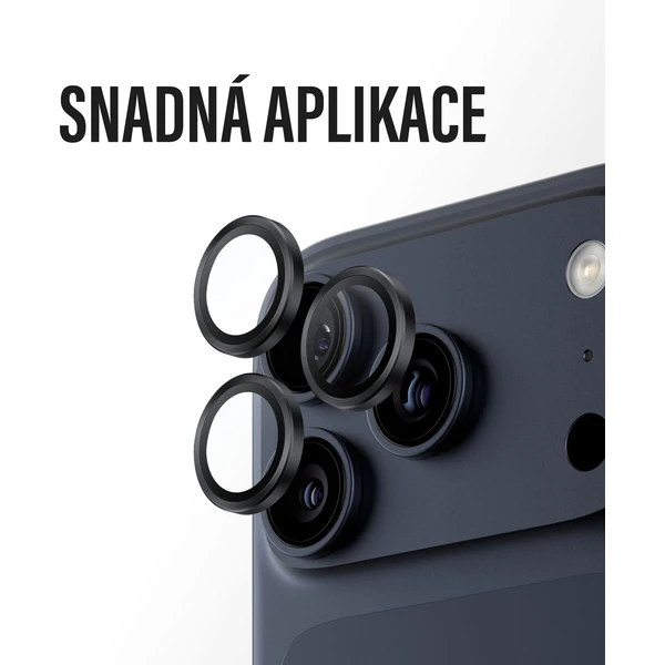 PanzerGlass® Hoops skla Apple iPhone 17 Pro/16 Pro/15 Pro/17 Pro Max/16 Pro Max/15 Pro Max černé - Ochranné folie a skla - Obrázek 4WEH000K01