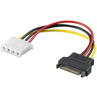 PremiumCord Napájecí redukce SATA male - Molex 5.25" Female 17cm - Kabely a redukce