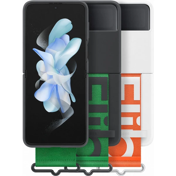 Samsung Silicone Cover Strap Flip4 Black - Pouzdra - Obrázek 4XAVF00101