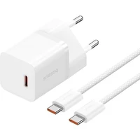Baseus GaN5 30W USB-C nabíječka do sítě bílá - Nabíječky
