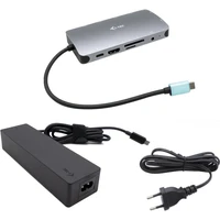 i-tec USB-C Metal Nano Dock HDMI/VGA dokovací stanice + nabíječka - Dokovací stanice