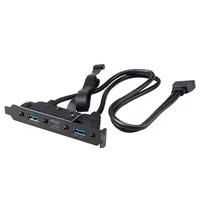 Akasa PCI bracket na 3x USB 3.1, 2x USB Type-A, 1x USB Type-C (AK-CBUB52-50BK) - Kabely a redukce