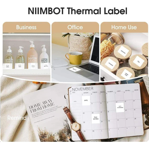 Niimbot štítky R 50x30mm 230ks pro B21, B3S, B1 bílé - Pásky pro štítkovače - Obrázek 4ZR0000N01