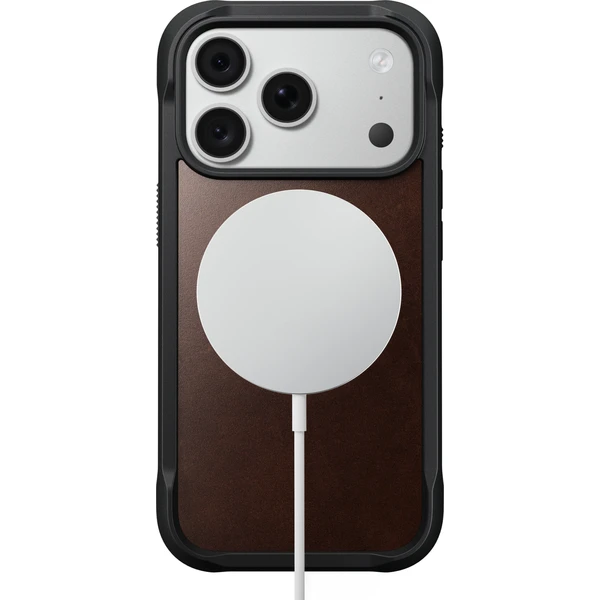 Nomad Rugged Leather (Horween) MagSafe kožený kryt iPhone 17 Pro/18 Pro Rustic Brown - Pouzdra - Obrázek 4a24b4394d974b4fb47850a50706f3e3
