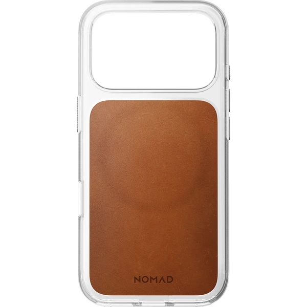 Nomad Clear Leather (Horween) MagSafe kryt iPhone 17 Pro/18 Pro Saddle - Pouzdra - Obrázek 4a758a6f708e47d7a1e85b2515702657