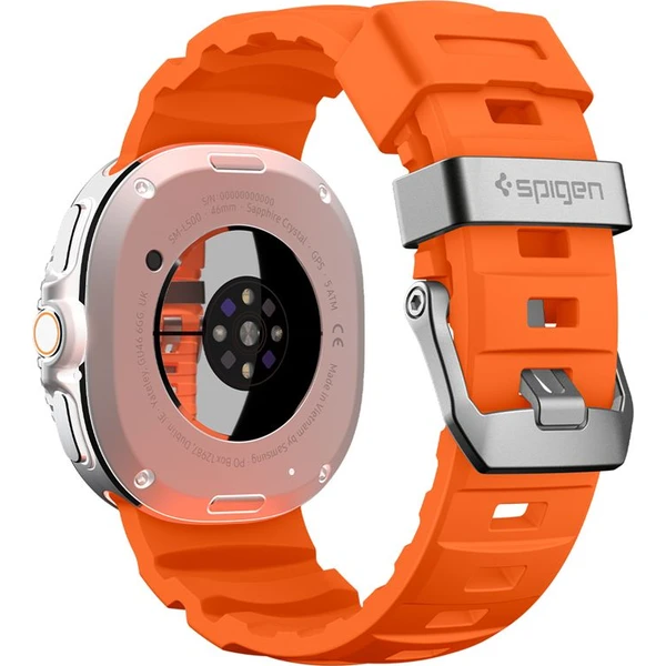Spigen Silicone Band řemínek Samsung Galaxy Watch8/Classic 46mm/44mm/40mm oranžový - Řemínky - Obrázek 4a91b6b9cba145718120caea0f833b96