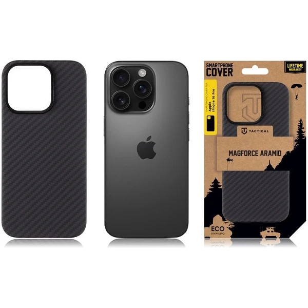 Tactical MagForce Aramid Kryt pro Apple iPhone 16 Pro černý - Pouzdra - Obrázek 4b0d5864ba17458186321d8e3337827c