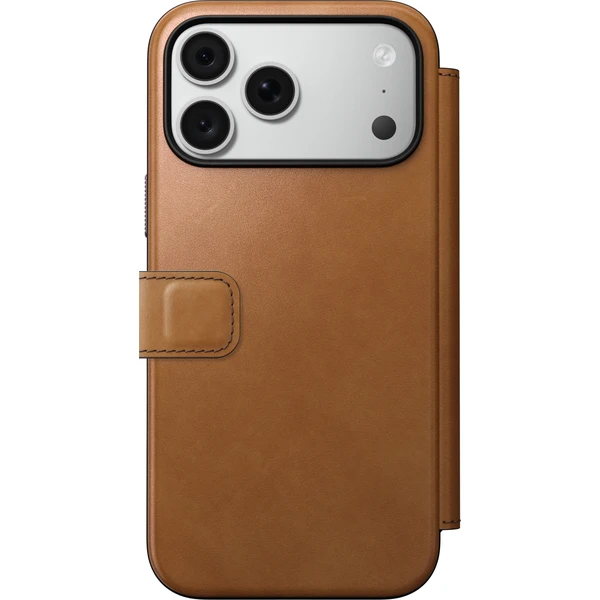 Nomad Modern Leather Folio MagSafe kožené pouzdro iPhone 17 Pro Max/18 Pro Max English Tan - Pouzdra - Obrázek 4b5fb82caad34614a3604e2adb657523