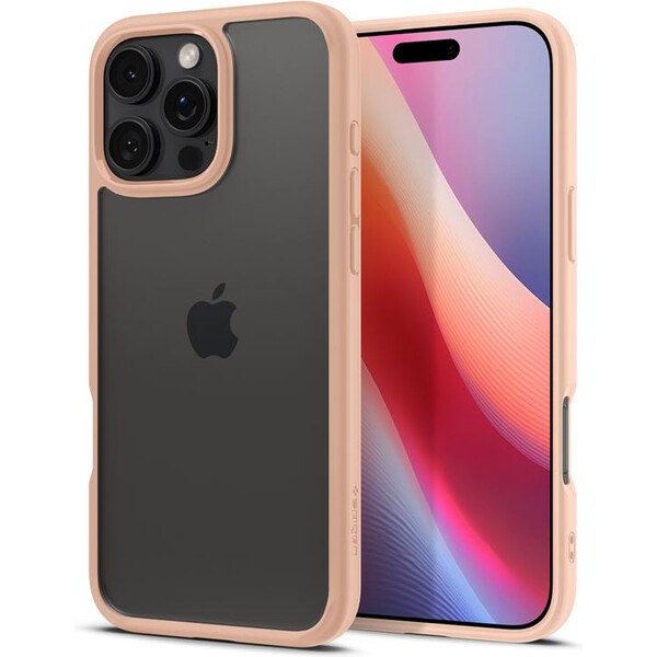 Spigen Ultra Hybrid kryt iPhone 16 Pro rose titanium
