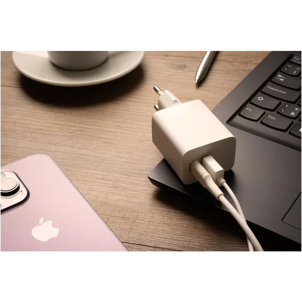 FIXED Mini nabíječka s USB-C/USB-A, PD, 45W, bílá - Nabíječky - Obrázek 4b8a90de9c004c17a8f0fdee321be054