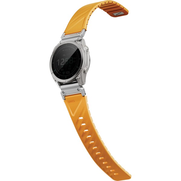 UNIQ Fluo Magnetický řemínek pro Garmin (Quick Release/QuickFit 22 mm) Pale Orange