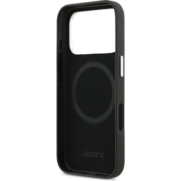 Lacoste Iconic Petit Pique Metal Logo MagSafe kryt iPhone 17 Pro černý - Pouzdra - Obrázek 4c0b78e0b78041c3894f562f08c69f88