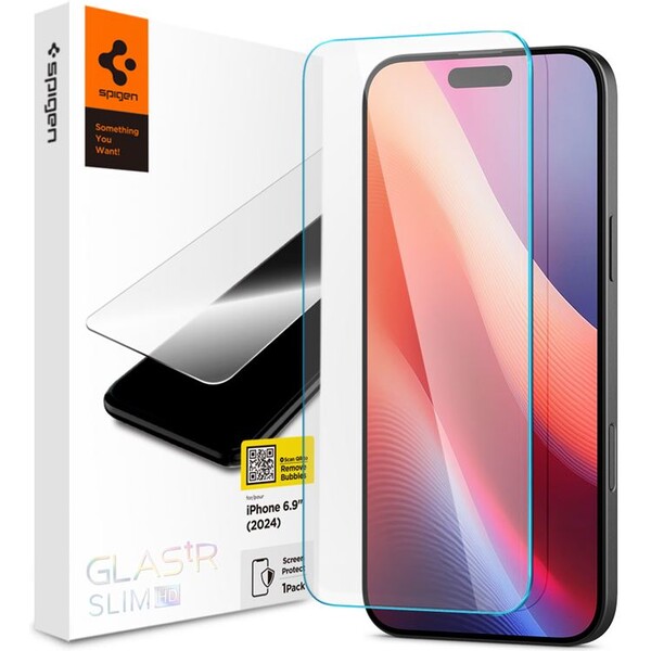 Spigen Glass tR Slim HD tvrzené sklo iPhone 16 Pro Max čiré