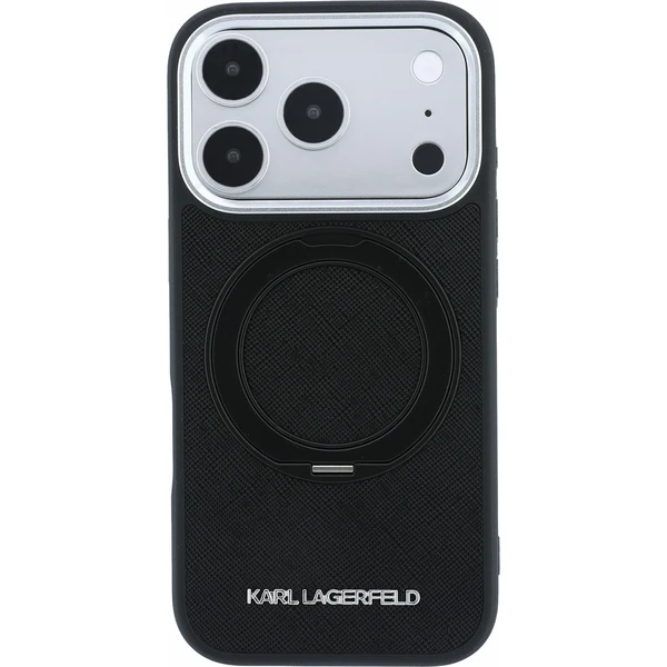 Karl Lagerfeld PU Saffiano Ring Stand MagSafe kryt iPhone 18 Pro černý - Pouzdra - Obrázek 4c1a1796baa943cfae48dea75083bbcf