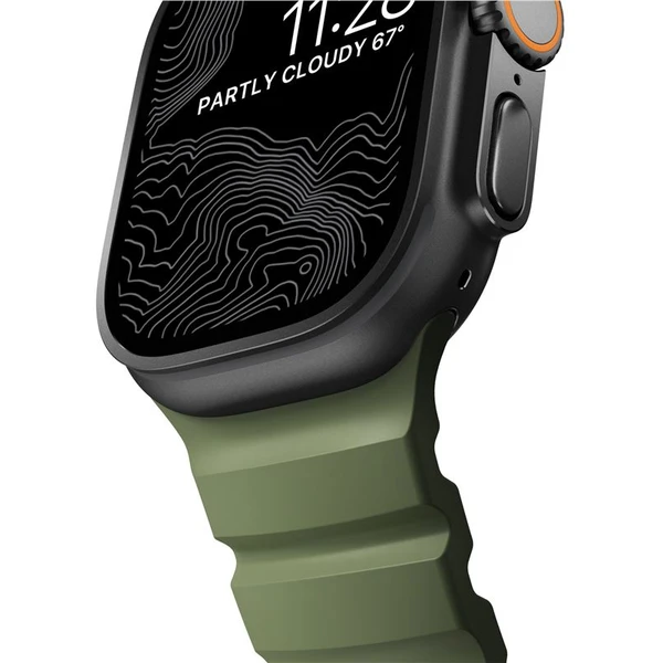 Nomad Rocky Point Band řemínek Apple Watch 49/45/44/42mm černý/tmavě zelený - Řemínky - Obrázek 4c28a2135a034bf6be2e5305252428d1