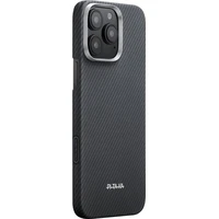 Pitaka Ultra-Slim Case MagSafe kryt iPhone 16 Pro Black/Grey (PitaTap) - Pouzdra
