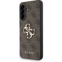 Guess PU 4G Metal Logo kryt Samsung Galaxy A56 hnědý - Pouzdra