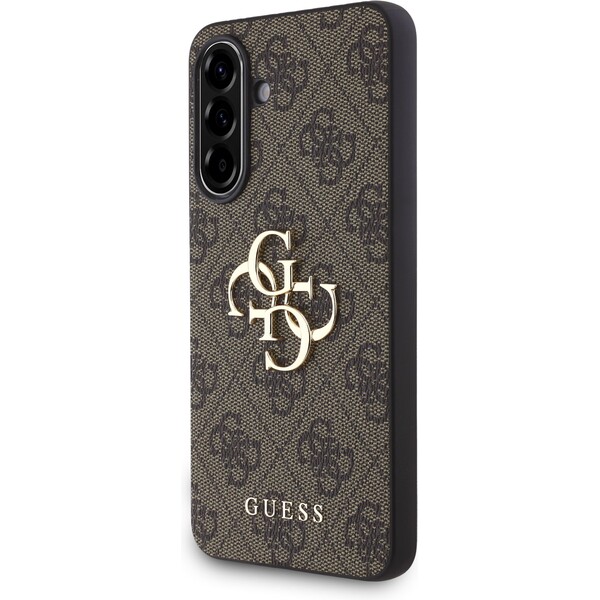 Guess PU 4G Metal Logo kryt Samsung Galaxy A56 hnědý