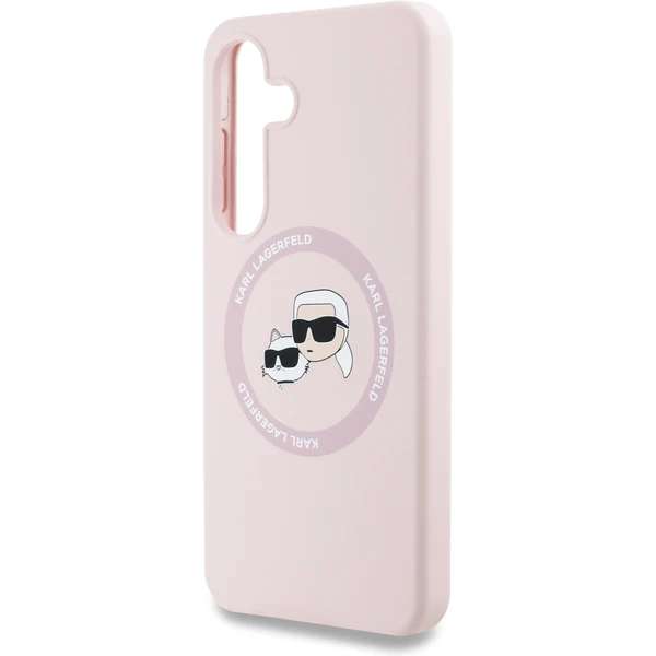 Karl Lagerfeld Liquid Silicone K&CH Heads MagSafe kryt Samsung Galaxy S25+ růžový - Pouzdra - Obrázek 4c9e20ab20db4245b737e5b411d1f775