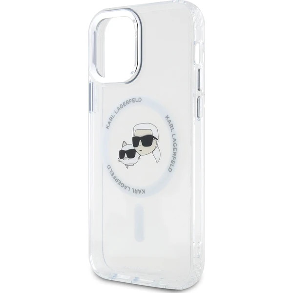 Karl Lagerfeld IML K&CH Heads Metal Frame MagSafe zadní kryt pro iPhone 12/12 Pro čirý - Pouzdra - Obrázek 4ca5b351779d4d0eaade52fc0149b2c7