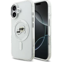 Karl Lagerfeld IML K&CH Heads Metal Frame MagSafe kryt iPhone 17 čirý - Pouzdra