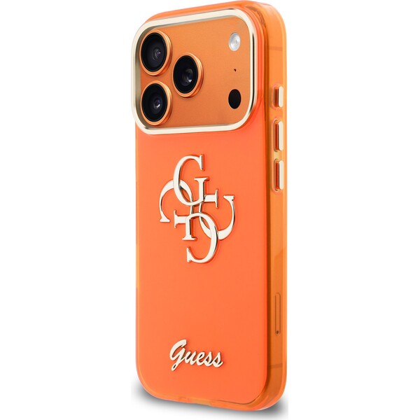 Guess IML 4G Script Metal Logo kryt iPhone 17 Pro oranžový - Pouzdra - Obrázek 4cc3f279a3b14aeca53e0a42411ecd66
