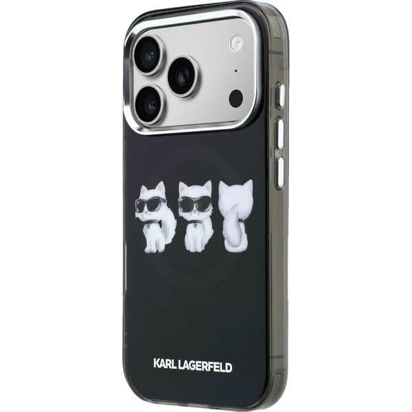 Karl Lagerfeld IML Choupette Trio Watercolor MagSafe kryt iPhone 17 Pro Max černý - Pouzdra - Obrázek 4cc828f157964808834739a12600712f