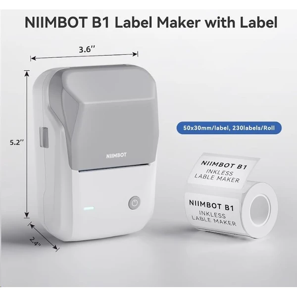 Niimbot tiskárna štítků B1 Smart šedá + role štítků 210ks - Štítkovače - Obrázek 4cdf9d6f01634b118699e6db43e9ca02