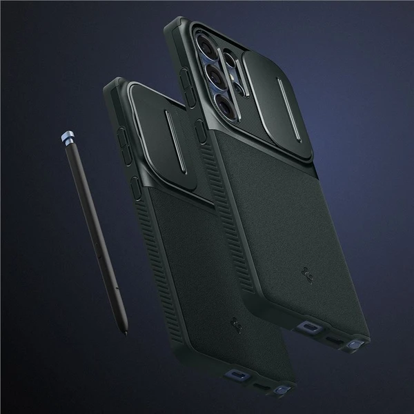Spigen Optik Armor kryt Samsung Galaxy S25 Ultra zelený - Pouzdra - Obrázek 4cede46b9e0b45f78b3f09686f349b6f