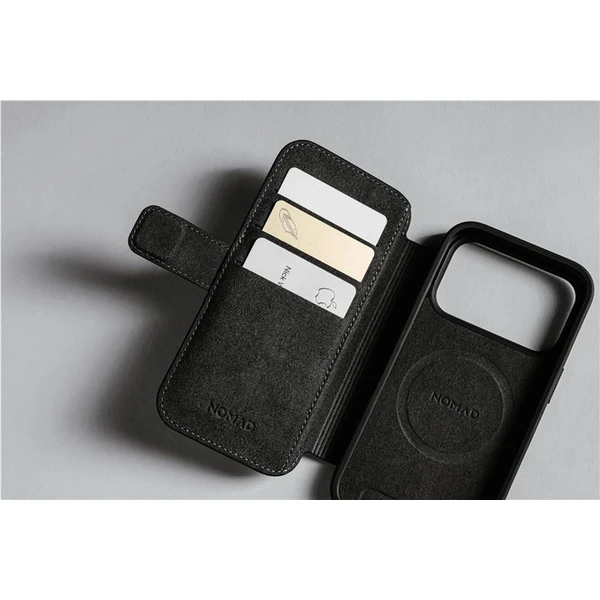 Nomad Modern Leather Folio MagSafe kožené pouzdro iPhone 17 Pro Brown - Pouzdra - Obrázek 4d11633889b2423096ebc72ca46aaac5