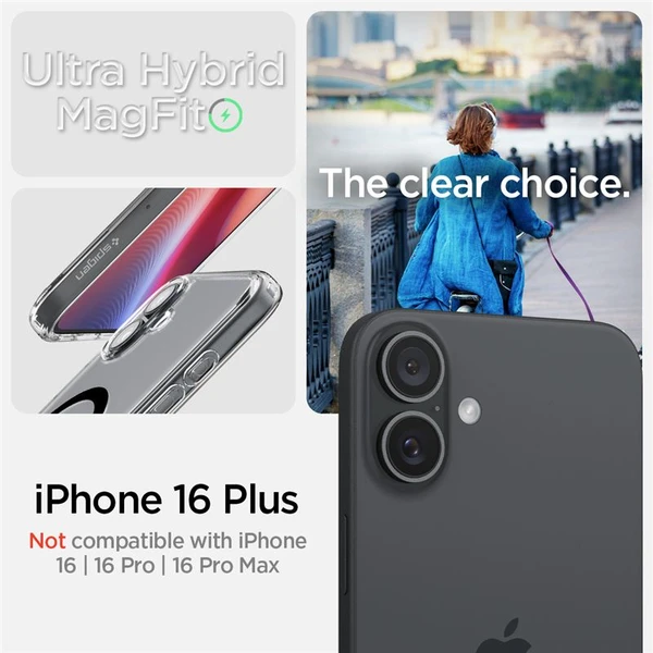 Spigen Ultra Hybrid MagSafe kryt iPhone 16 Plus black - Pouzdra - Obrázek 4d36784b74104aa4bc0ac16c33fc57f5