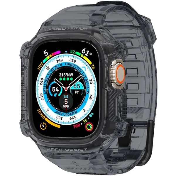 Spigen Rugged Armor Pro řemínek s pouzdrem Apple Watch Ultra 3/2/1 (49mm) kouřový - Pouzdra - Obrázek 4d55baa3301a4796be3020e5ce16b77b